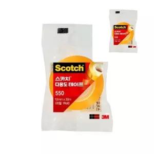 팔햐 3M 스카치 다용도테이프 리필 550R12x30 12입 갑 12개입 필기테이프