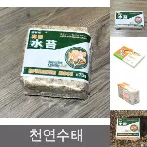(75g) 천연수태 건조 압축 수태 토피어리 풍란 난 재배용/이끼/난분갈이/수태망/풍란수태/건조이끼/물이끼