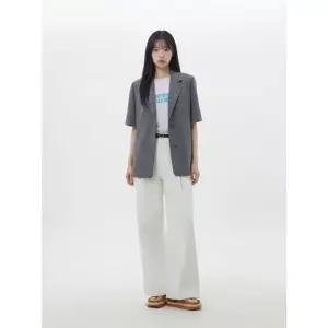 [갤러리아] LAP (SET-아우터)뒤트임 오버핏 반팔 재킷 AS2EJ460