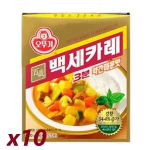오뚜기 3분백세카레 약간매운맛200g x 10개