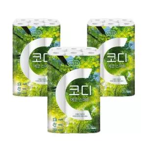 코디 3겹 에코 스마트, 22M, 30롤, 3개
