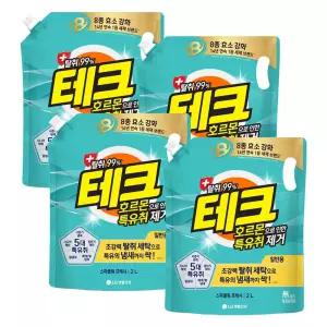 테크 호르몬 특유취 액체세제 일반용 리필 2L x 4개