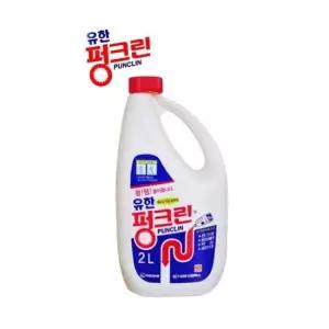 세정제 유한락스 펑크린 2리터 막힌 배수관 씽크대