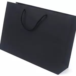 직사각 블랙 쇼핑백 종이가방 개업 선물 예쁜 미니 포장 고급 답례 기념 40x28cm