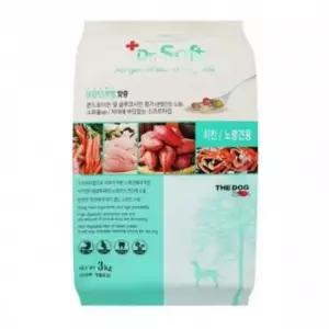 강아지밥 시니어용 소프트치킨 강아지사료 애견사료 3kg 1개