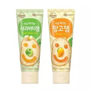 복음자리 바로 짜먹는 사과버터잼 100g +망고잼 100g