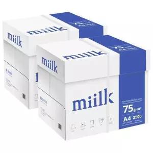 [셀러허브]한국제지 밀크 Millk 75g A4 2500매 2박스 복사용지 a4용지 (S28461400)