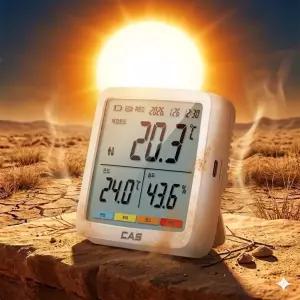 카스 CAS 스마트 체감온도계 온습도계 T802 데이터로거 자동저장 산업현장 의무설치