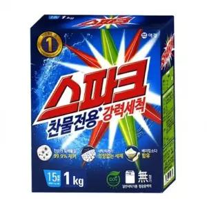 빨래세제 가루세제 세탁세제 애경 소포장 1kg 스파크 세제 (38786795)