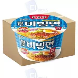 비빔라면 팔도 비빔면컵 큰컵 사발면 컵라면 115g 16개