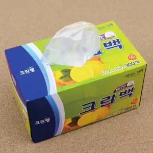 크린랩 뽑아쓰는 크린백 25x35cm 300매 일회용비닐팩비닐 비닐팩 봉지 주방용품 잡화 크린 일회용 봉투