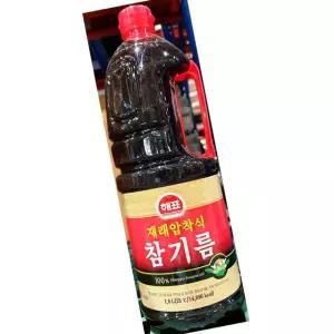 해표 참기름 재래압착 1.8L 들기름 식용유 깨소금