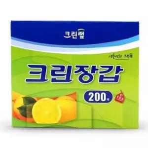 라텍스장갑 크린랩 크린장갑 위생장갑 200매위생장갑 다용도장갑