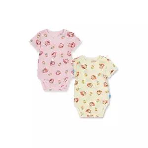 [롯데백화점]탑텐키즈 공용) 유아 버비 코튼 메쉬 반소매 바디수트 (2PACK) MKF5UI3306