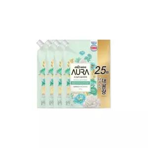샤프란 아우라 섬유유연제 스모키머스크 1.7L 4개