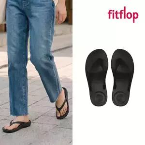 핏플랍 fitflop 쪼리 아이쿠션 에고노믹 플립플랍 블랙 E54-090