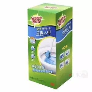 3M 변기청소 크린스틱 핸들 리필 11입 변기브러쉬 변