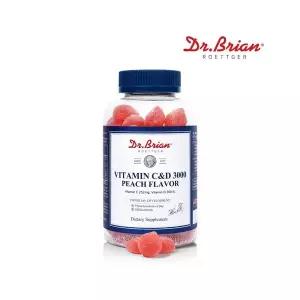 닥터브라이언 복숭아맛구미 비타민 CD 3000 (100구미/천연향료)