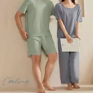커플잠옷 여름반팔 여름잠옷 홈웨어 여름반바지 햄라인 잠옷세트