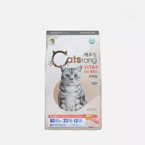 캐츠랑 고양이사료 비타플러스 점보 20KG 대용량 건식 길고양이 길냥이 사료