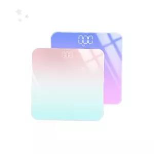 온도 표시 기능 파스텔 색상 조명 디지털 체중 측정 기기 슬림 디자인 욕실 사용