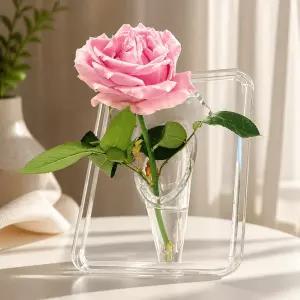 아크릴 액자형 꽃병 투명 디자인 화병 DD-13383