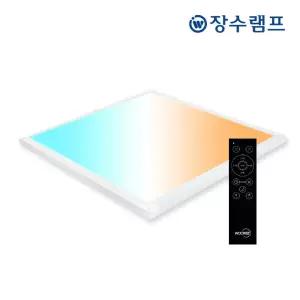장수램프 LED 샤인스마트 리모컨 평판 50W (640x640) LED등 밝기조절 색변환