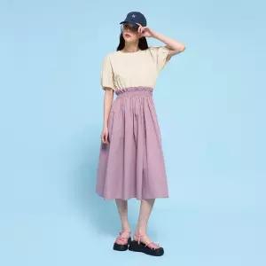 [스타필드 수원] LAP 코튼 컬러링 배색 주름 원피스 AQ2WO520