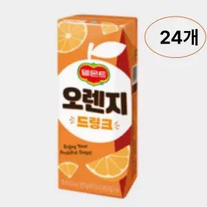 롯데 델몬트 오렌지 드링크 190ml x 24개 캠핑 행사 탕비실 음료 간식 사무실 식음료 봉봉샵