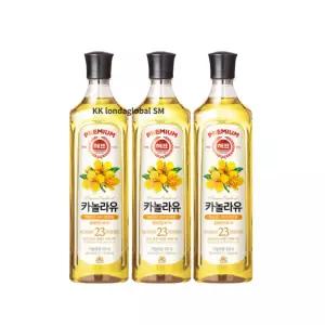 해표 카놀라유 캐나다산 부침 튀김 요리 900ml 3개