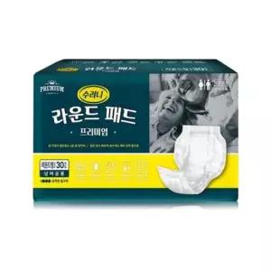 속기저귀 수려니 고급형 라운드패드 신형 일자 240매 30매X8팩