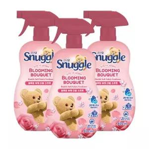 스너글 섬유탈취제 향기 냄새 제거 블루밍부케 470ml  3개 GST