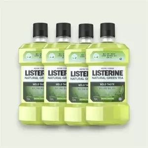 리스테린 내추럴 그린티 마일드 750ml x4