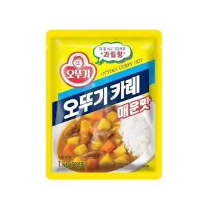 [핫트랙스]TBZ 오뚜기 카레 매운맛 1kg 대용량 업소용 분말카레 커리파우더 과립형 카레분말 카레라이스(WF