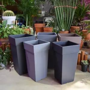 까페 음식점 대형 플라스틱 화분 25x25x50cm 옥상텃밭 집안식물 집들이선물인기제품 베란다꾸미기