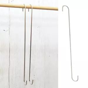 긴 s자고리 50cm 모자 전시용 옷가게 행거 에스자 롱