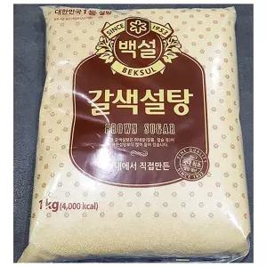 황설탕(백설 1kg)X16 업소용 갈색설탕 황백당