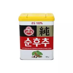 오뚜기 일본조미료 스테이크 여행용 식당 업소용 후추 순후추 캔 100g 1개