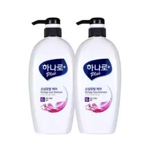 하나로 플러스 손상모발 케어 샴푸 680ml x2개