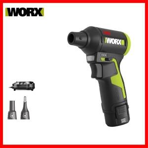 WORX WU094 12V 무단속 속도 조절 ESD 안전 브러시리스 리튬 사이클론 먼지 제거기 터보 팬 효율적인 청소