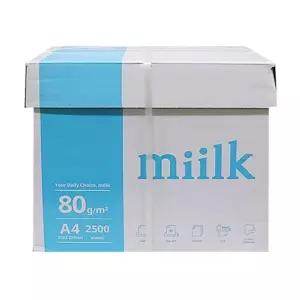 밀크 2500장 복사용지 A4 종이 80g 에이포 500X5권 T