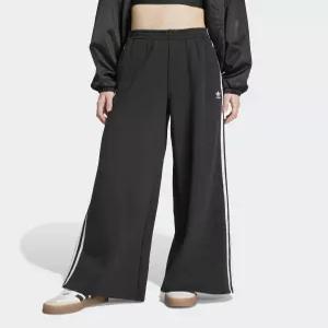아디다스 3S 와이드 레그 팬츠 블랙 IY7255