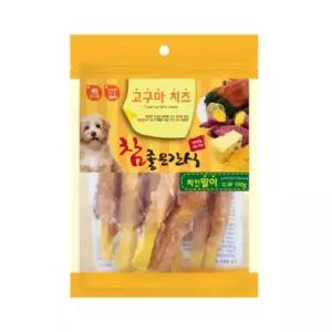 고구마 치즈 닭고기말이 간식 100g 본능 체력증진 고단백 강쥐