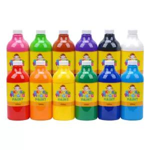 미술놀이 핑거페인트 1000ml x 12색 세트 [BEN31141]