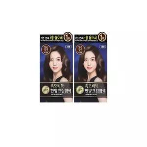 리엔 흑모비책 크림 염색 짙은갈색 x 2개