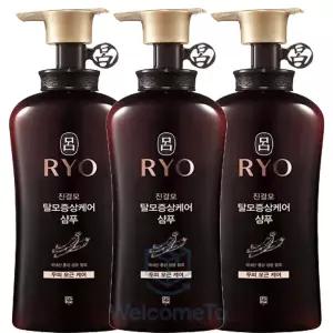 려 진결모 탈모증상케어 샴푸 490mlx3개 두피 모근 모발손상 집중케어