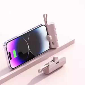 도킹형 일체형 보조배터리 5000mAh 8핀 C타입[WF75005]