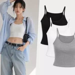 AGG 1013W 여자 레이어드 브라탑 스판 나시티