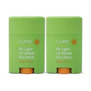 [하프클럽/셀러허브_뷰티]김정문알로에 큐어 에어라이트 유브이 쉴드 선스틱 20g(SPF50+) 2개 Ss
