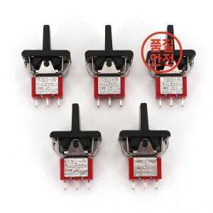 5Pcs SH T80-R 시리즈 R8016A-P14 3Pin 순간 MOM-OFF-MOM 자체 복귀 SPDT 미니 로커 및 패들 스위치